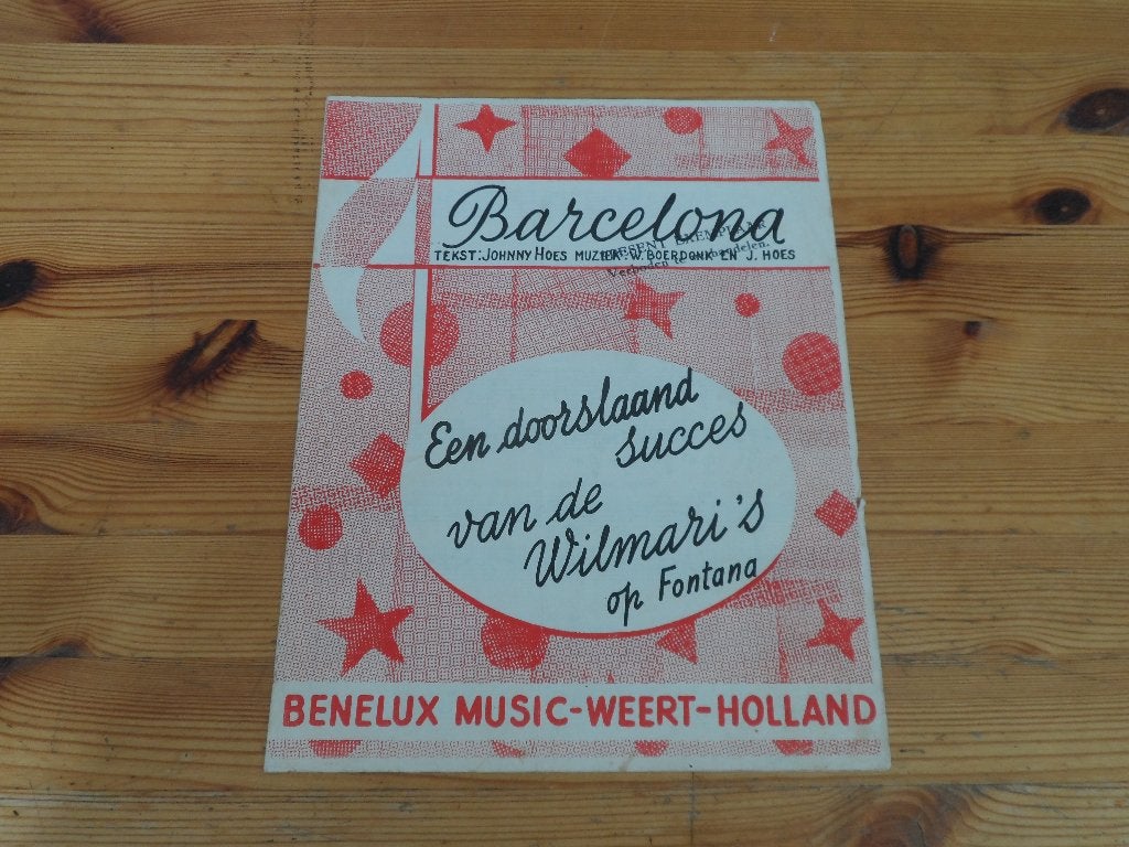 Barcelona - boerdonk / johnny hoes, Muziek en Instrumenten, Gebruikt, Gitaar, Ophalen of Verzenden, Artiest of Componist