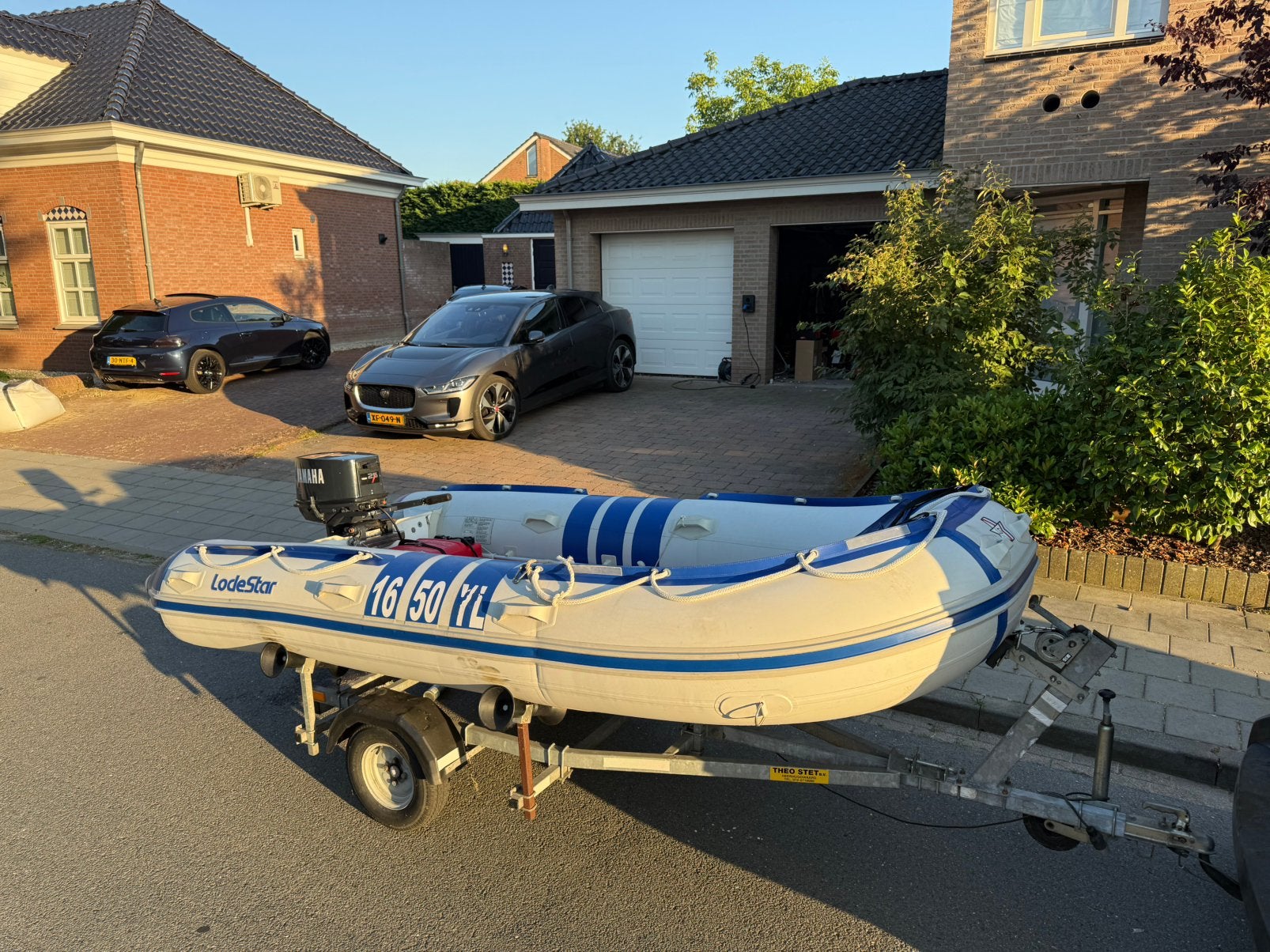 LodeStar NS380 RIB met Yamaha 25pk – compleet met trailer, Watersport en Boten, Rubberboten, 4 m, Peddels, Zo goed als nieuw, 2 m