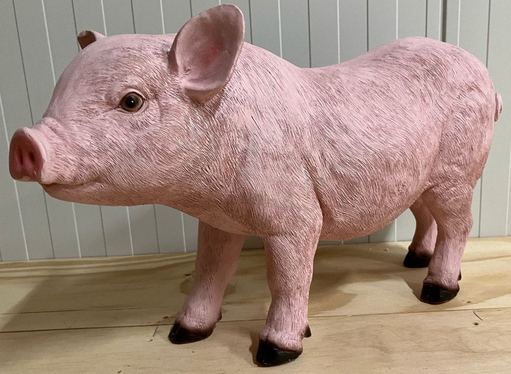 Biggen roze in diverse modellen deco tuin of huis, Ophalen, Nieuw, Dier