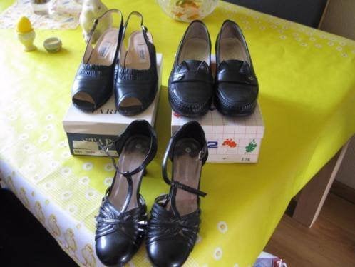 2 paar dames schoenen, Kleding | Dames, Schoenen, Schoenen met lage hakken, Zwart, Ophalen of Verzenden, Gedragen