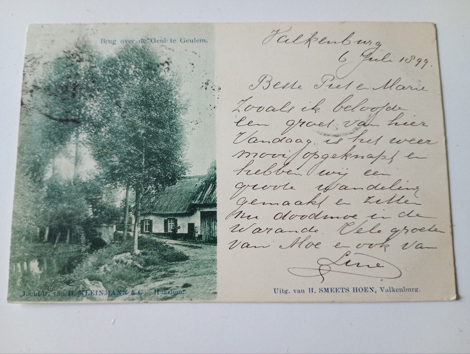 Valkenburg 1899, Verzamelen, Ophalen of Verzenden, Voor 1920, Gelopen, Limburg