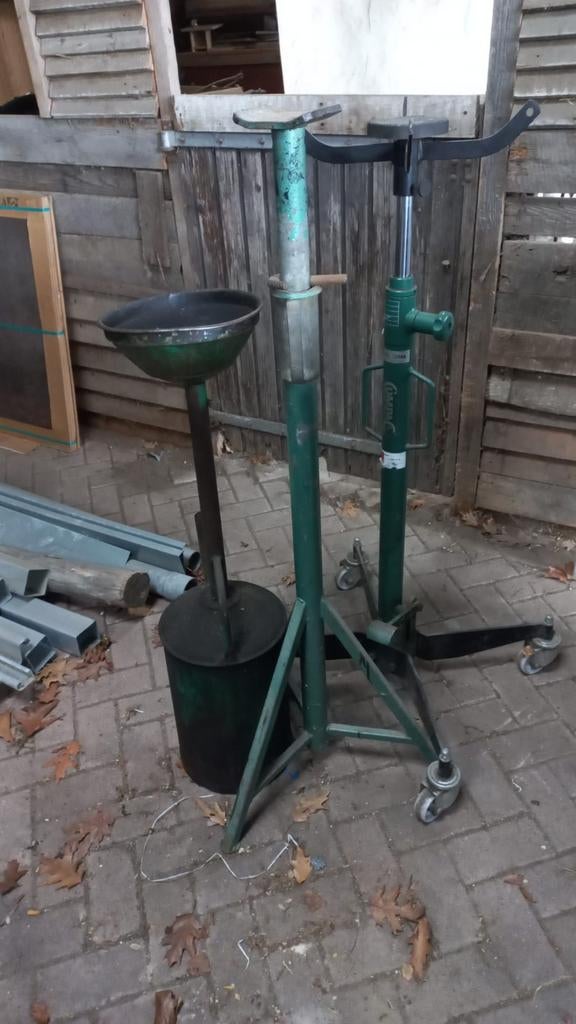 Baksteun, assteun en olieopvangbak, Auto diversen, Autogereedschap, Ophalen, Gebruikt