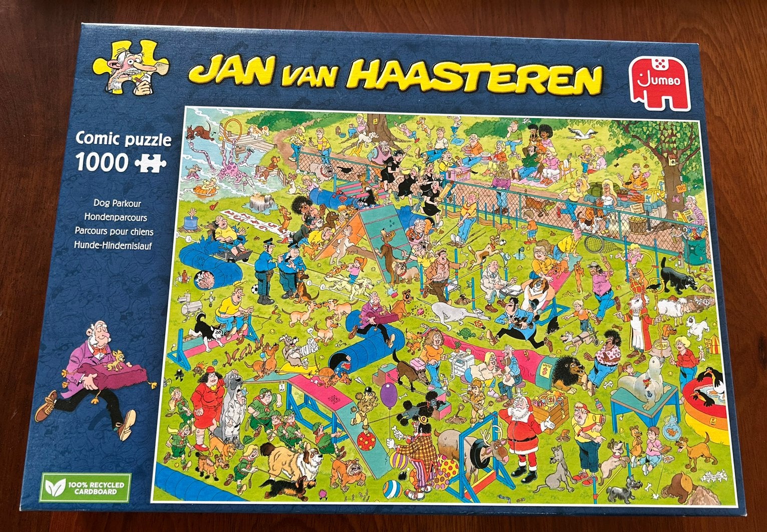 Jan van Haasteren Comic Puzzel - Hondenparcours 1000 stukjes, Ophalen of Verzenden, 500 t/m 1500 stukjes, Zo goed als nieuw, Legpuzzel