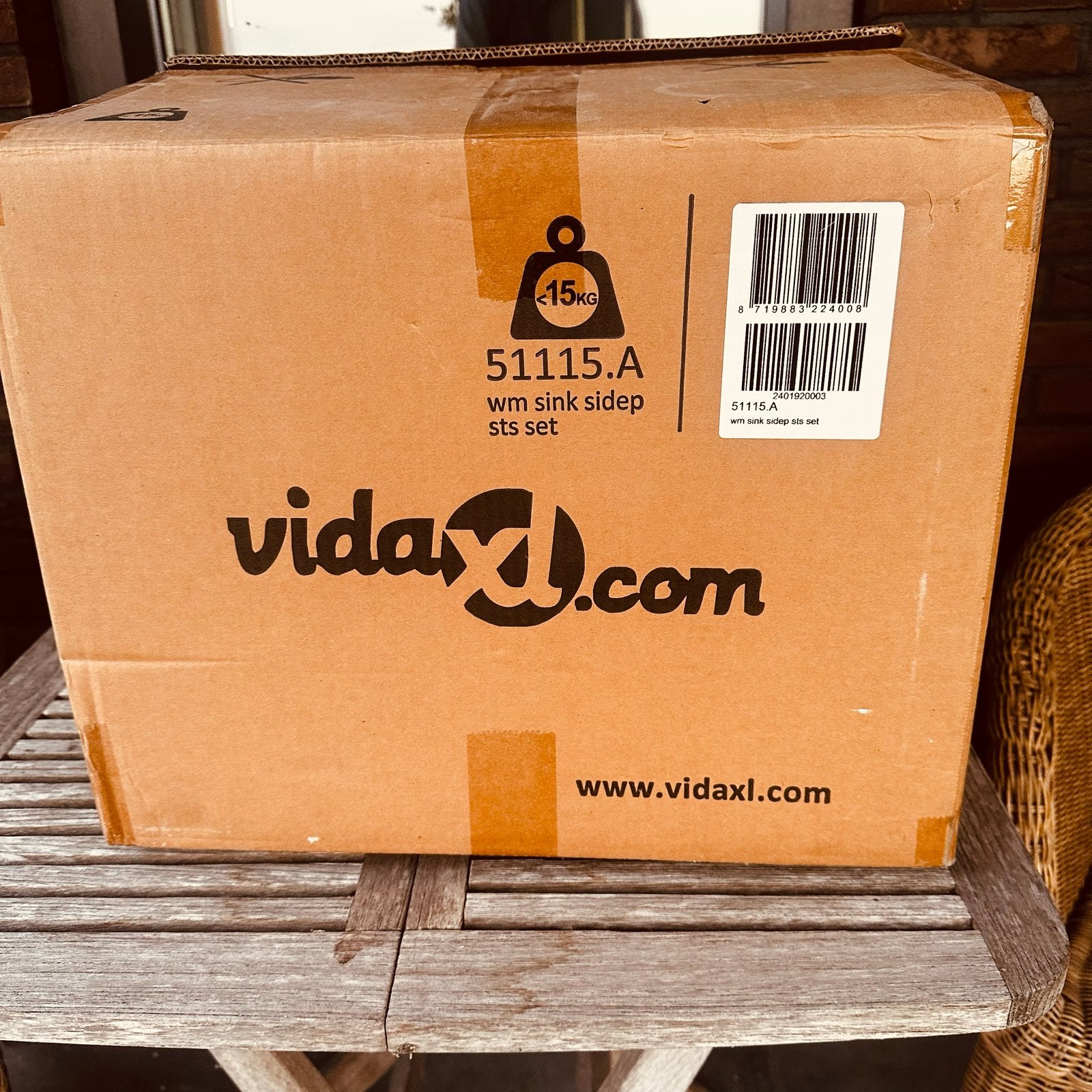 VidaXL RVS Spoelbak met Kraan - Nieuw in Doos, Overige typen, Ophalen of Verzenden, Metaal, Overige merken