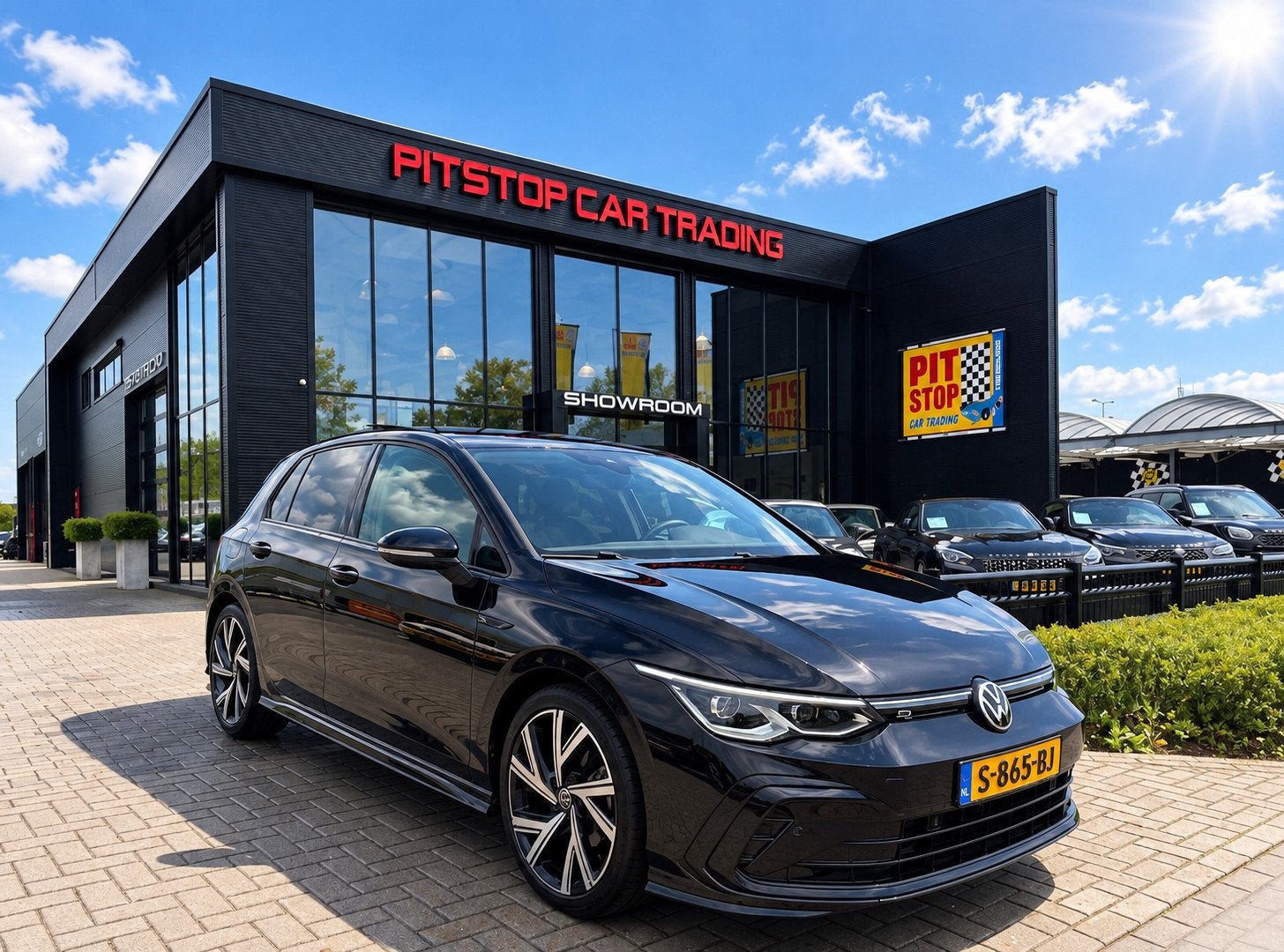 Volkswagen Golf 1.5 eTSI 3 x R-Line, Pano, Sfeer, ACC, Stuur, Dealer onderhouden, 4 cilinders, 150 pk, Zwart