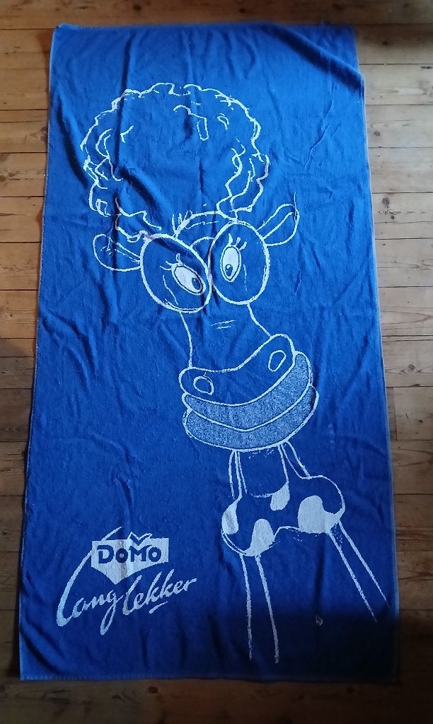 Badhanddoek KOE / DOMO, Ophalen, Zo goed als nieuw, Blauw, Badlaken