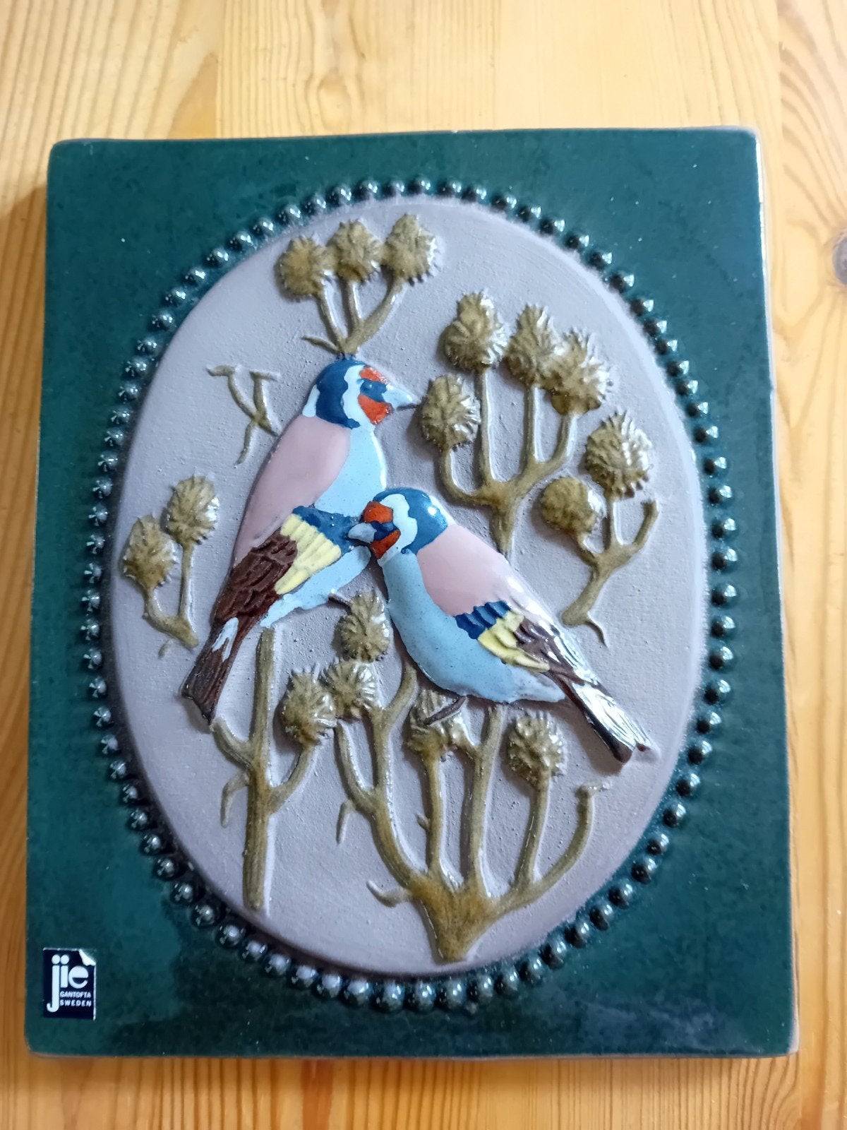 Jie keramiek wandtegel vogels, Ophalen of Verzenden