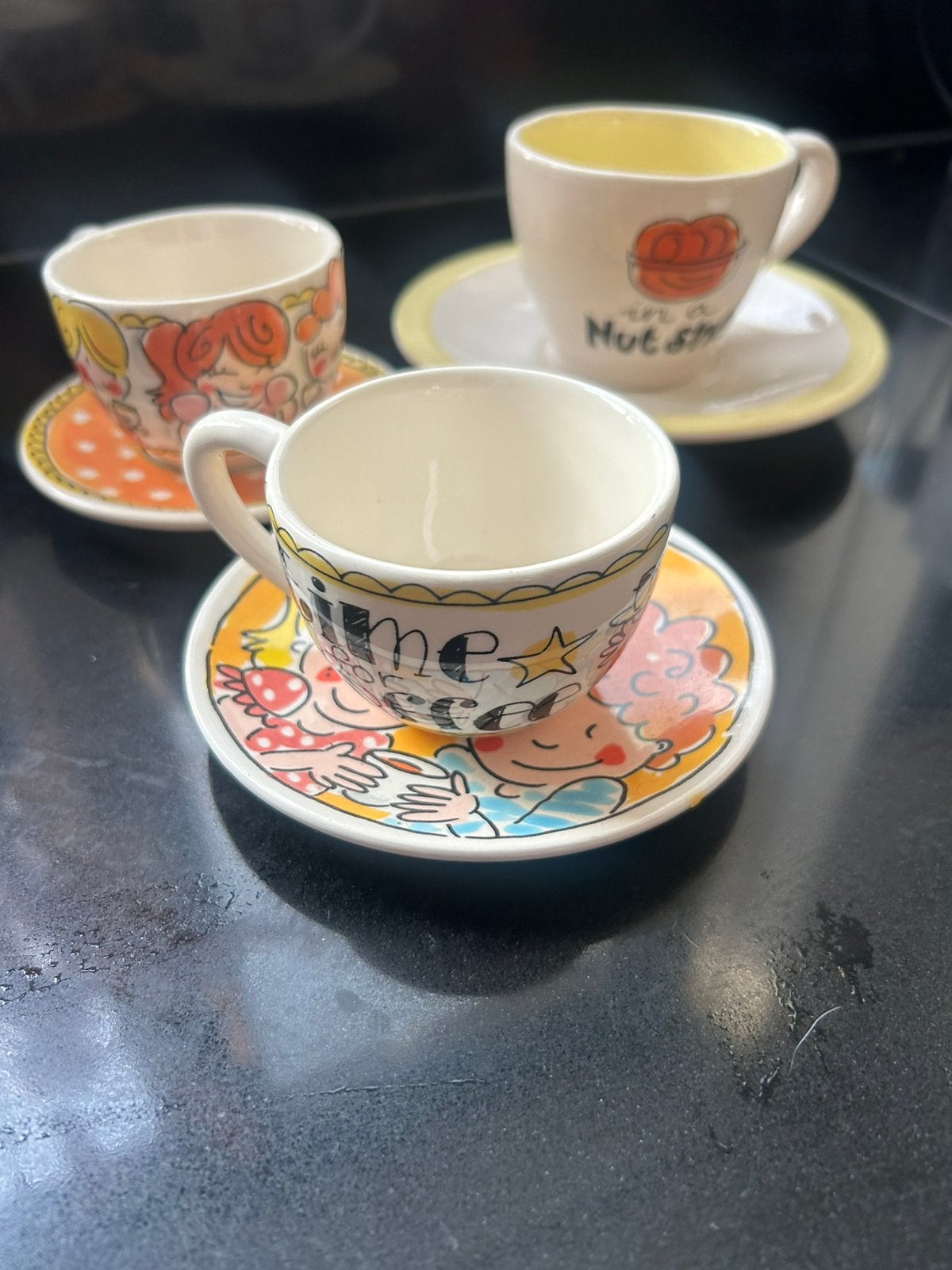 Espresso kopjes blond Amsterdam, Ophalen of Verzenden, Zo goed als nieuw, Aardewerk, Kop(pen) en/of Schotel(s)