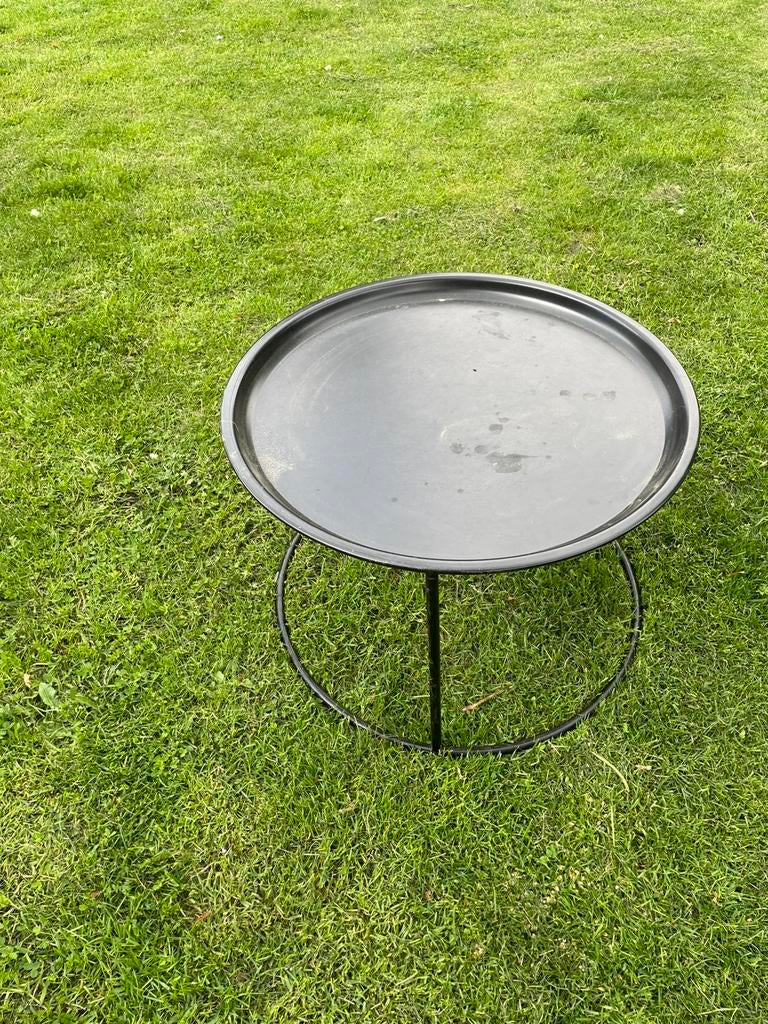 Bijzettafel, Huis en Inrichting, Tafels | Bijzettafels, 45 tot 60 cm, Minder dan 55 cm, Rond, Ophalen of Verzenden