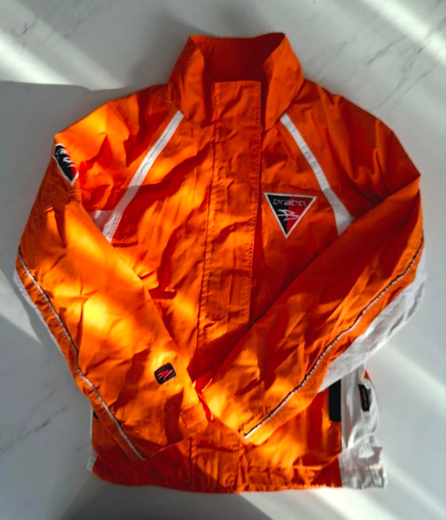 Brabo Hockey Regenjas - Oranje/Wit, Ophalen of Verzenden, Gebruikt, Tas
