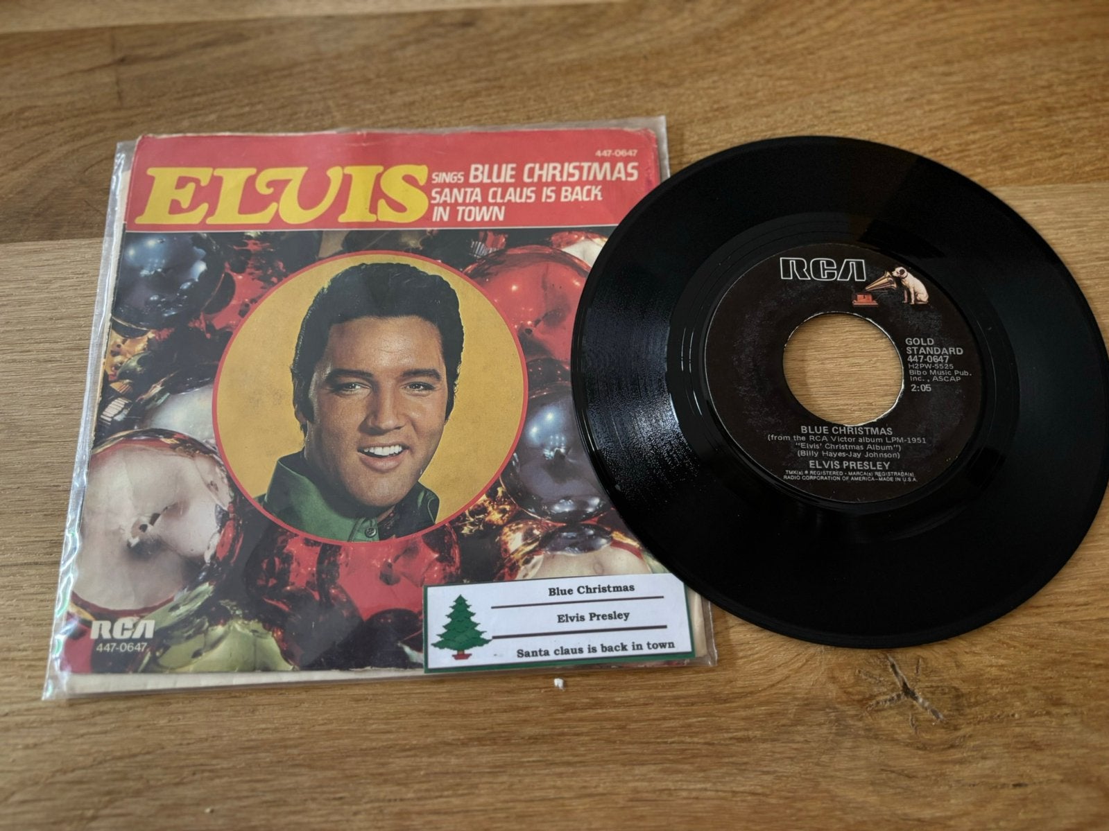 Elvis Presley - blue christmas vinyl 7” kerst, Ophalen of Verzenden, Zo goed als nieuw, Pop
