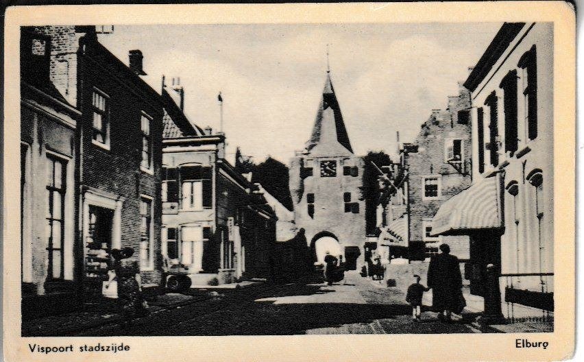 ELBURG - VISPOORT / STADSZIJDE, Ophalen of Verzenden, Ongelopen, Gelderland