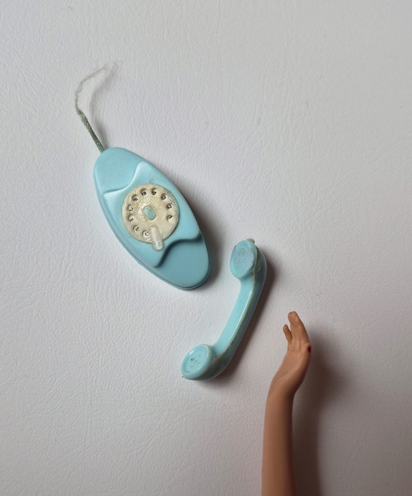 vintage barbie blauwe telefoon ma, Verzamelen, Ophalen of Verzenden, Accessoires