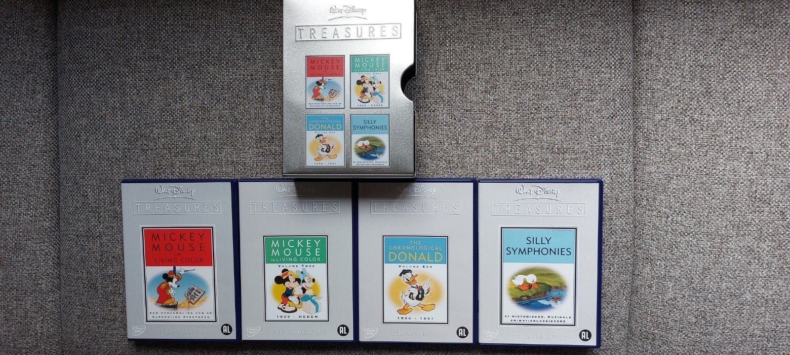 Disney Treasures DVD Collectie - Mickey Mouse, Donald, Silly, Cd's en Dvd's, Dvd's | Kinderen en Jeugd, Zo goed als nieuw, Verzamelbox