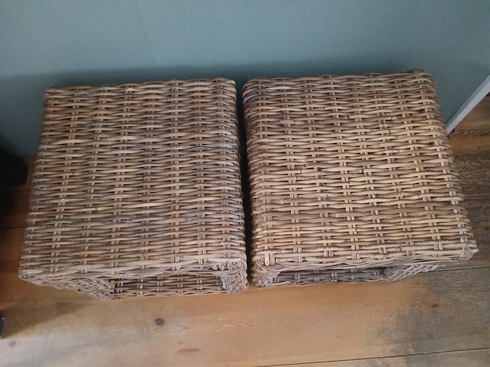 mooie set... 2 X een rotan kubus. 🌸, Ophalen, Zo goed als nieuw