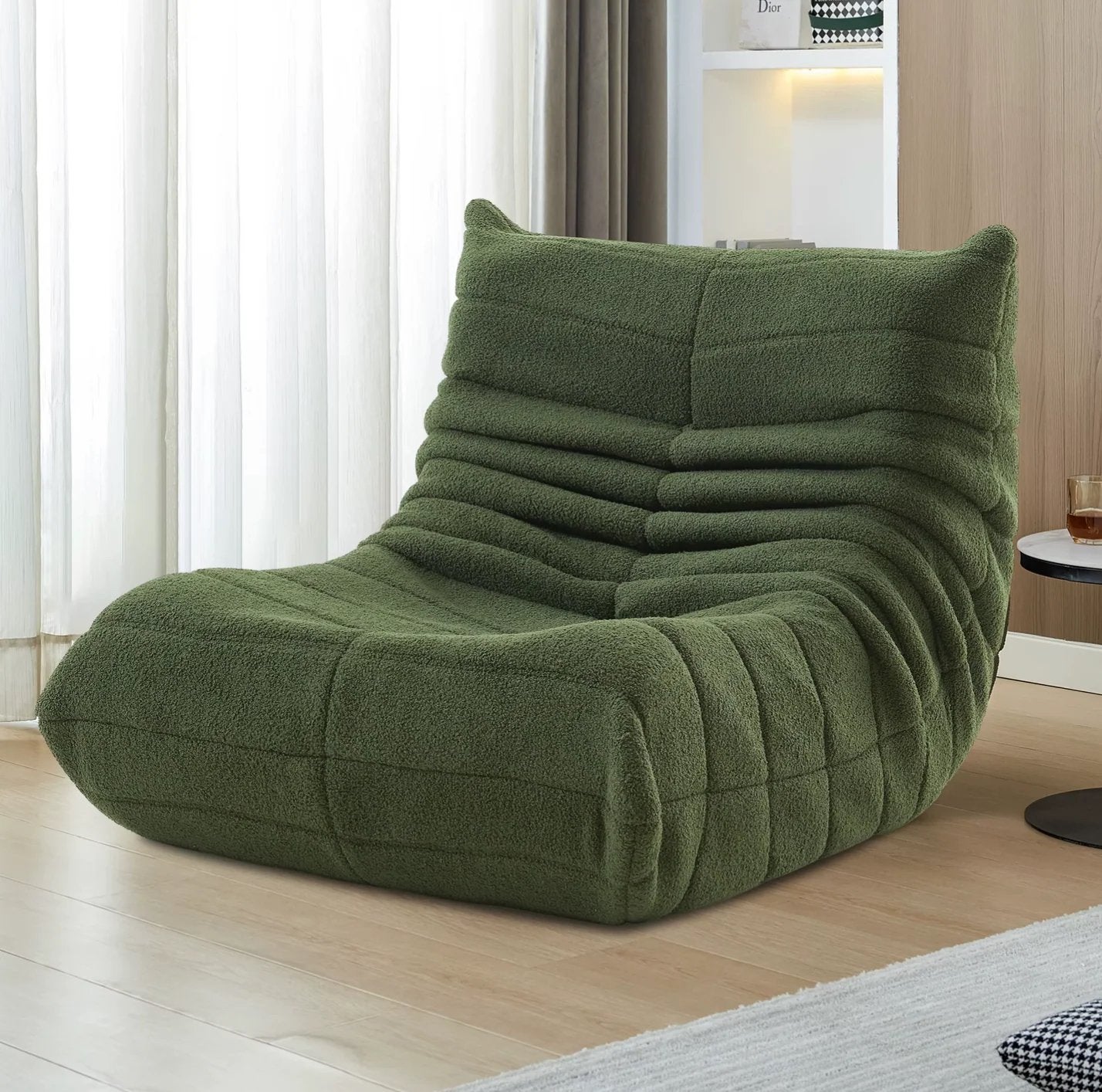 Coco Zitzakbank Groen – Luxe Vloerstoel Comfort, Huis en Inrichting, Zitzakken, Verzenden, Nieuw