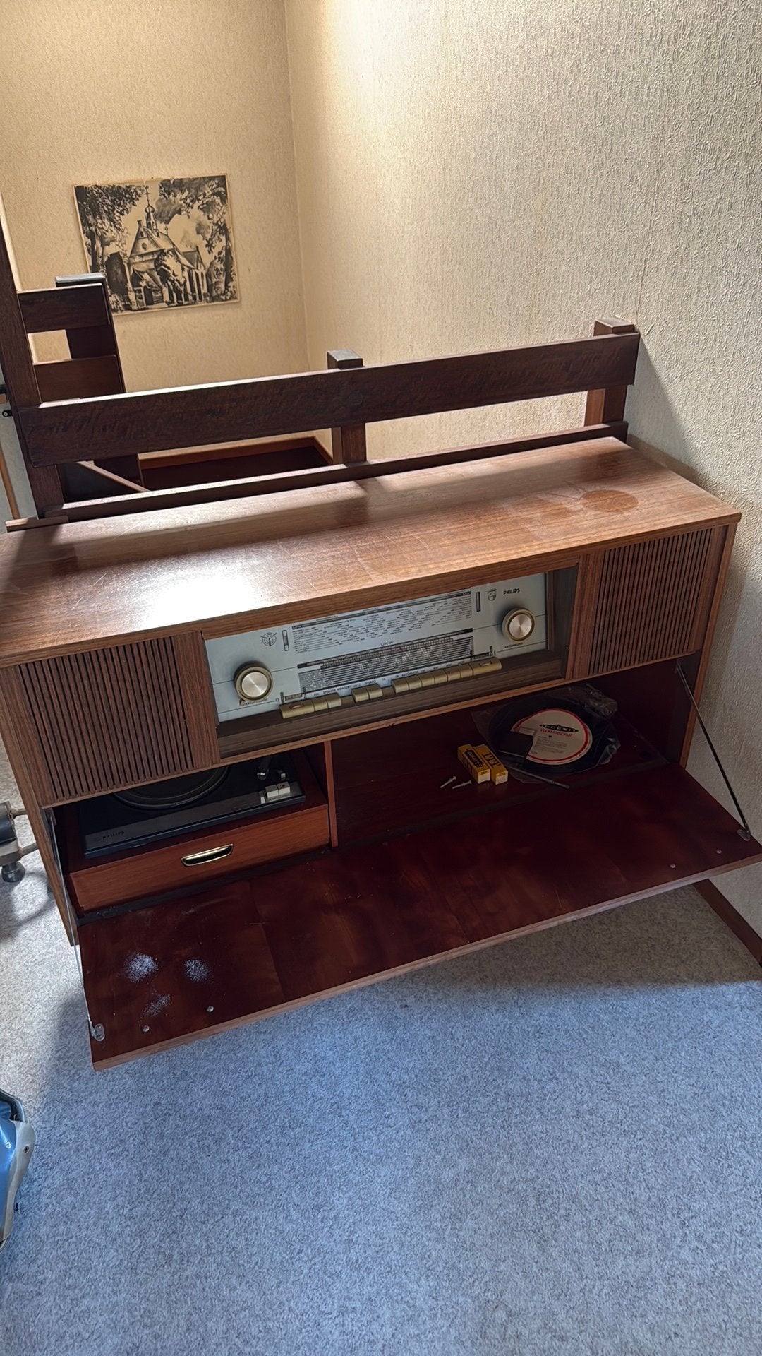 Vintage radiomeubel, Huis en Inrichting, Ophalen of Verzenden, Zo goed als nieuw