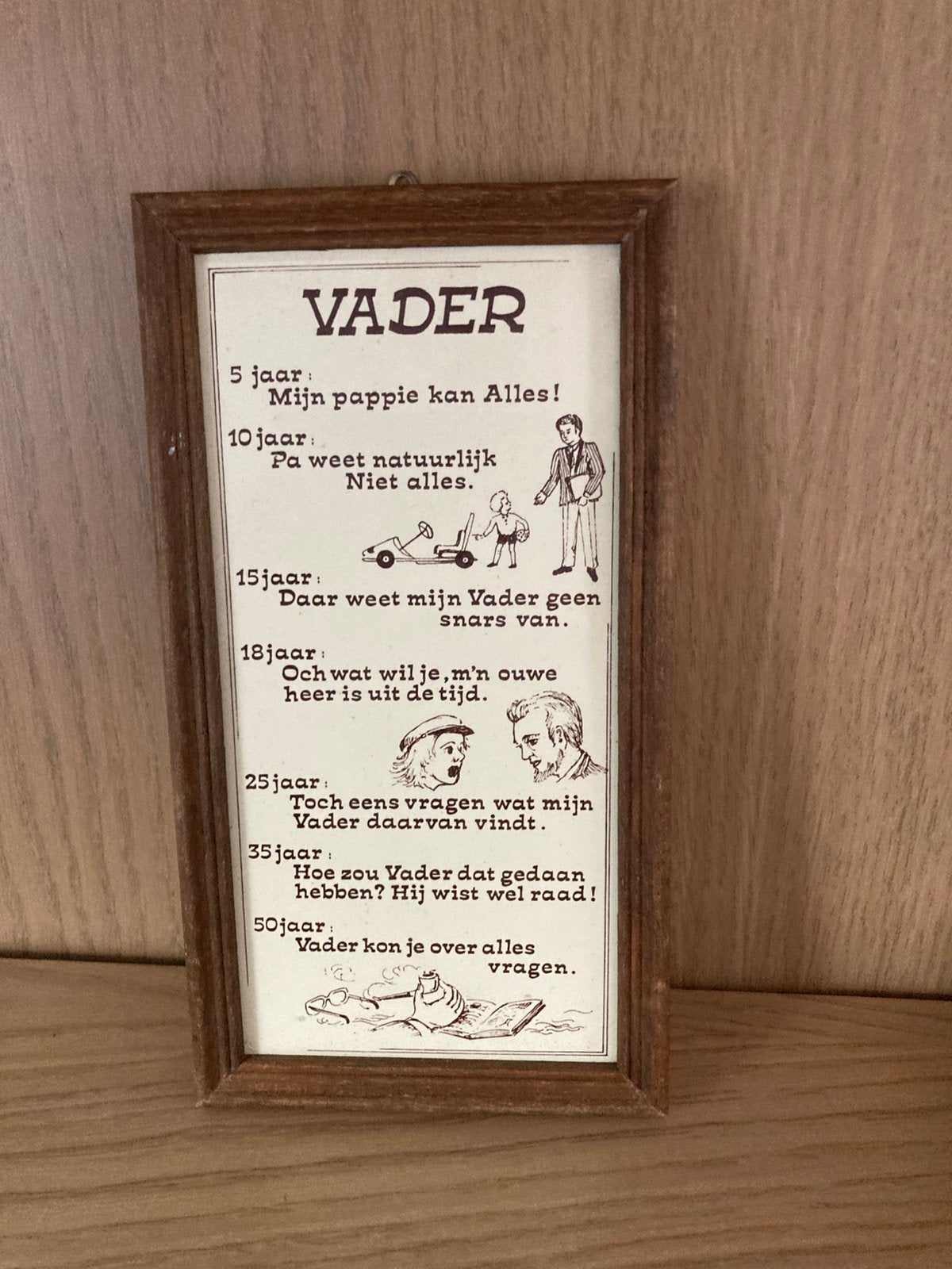 Tegel vader, Ophalen of Verzenden, Zo goed als nieuw