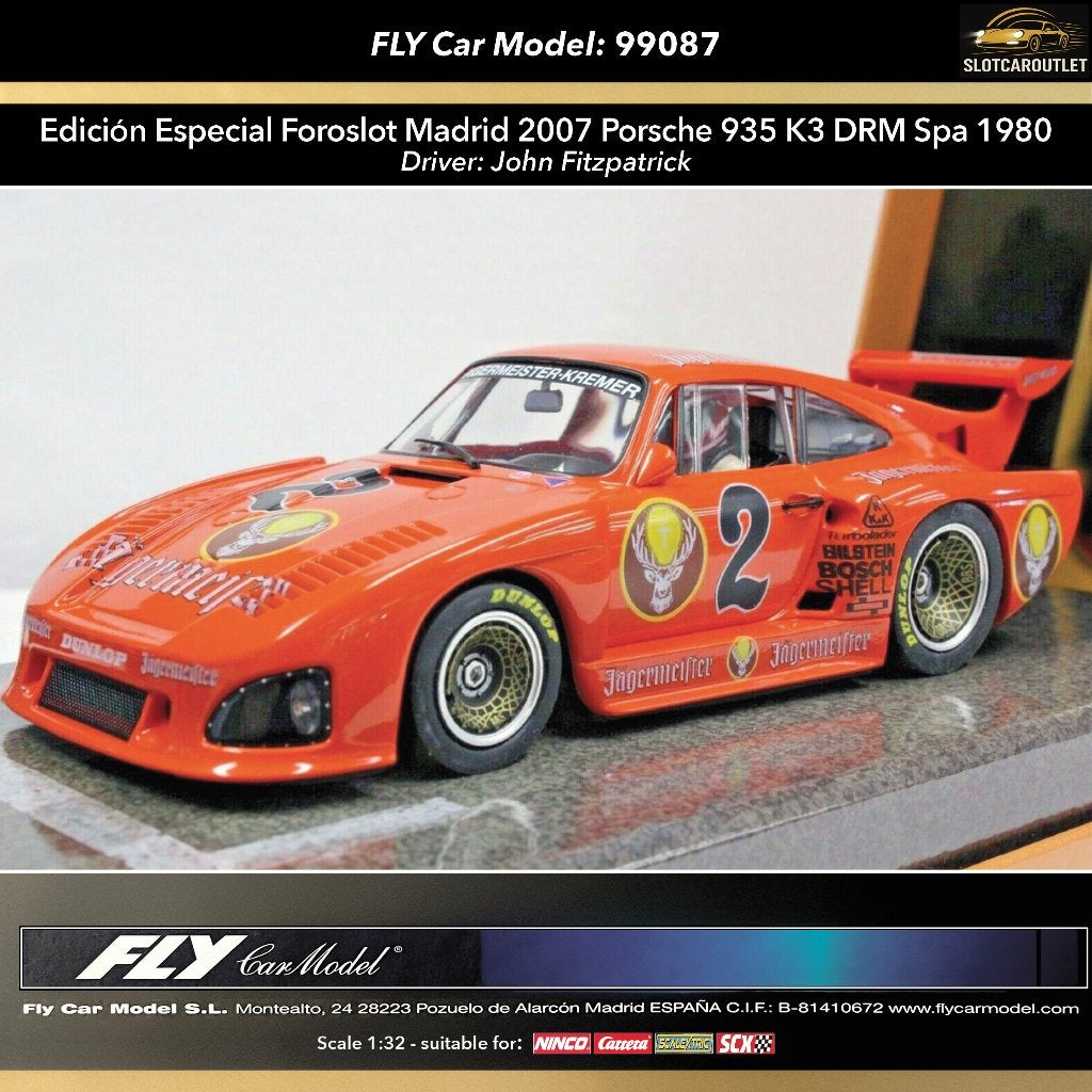 Fly 99087 Edicion Especial Foroslot Madrid Porsche 935 K3‼️, Overige merken, Racebaan, Nieuw, Ophalen of Verzenden