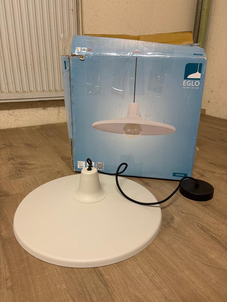 EGLO MINIERA Hanglamp Wit - Nieuw in doos, Ophalen of Verzenden, Zo goed als nieuw