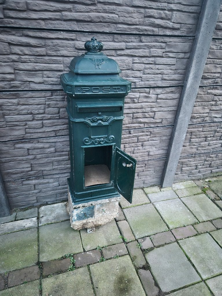 brievenbus, Tuin en Terras, Ophalen, Zo goed als nieuw, IJzer, Staande brievenbus