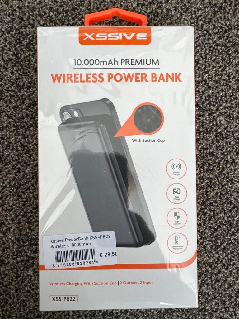 Xssive 10.000mAh Premium Draadloze Power Bank, Ophalen, Nieuw