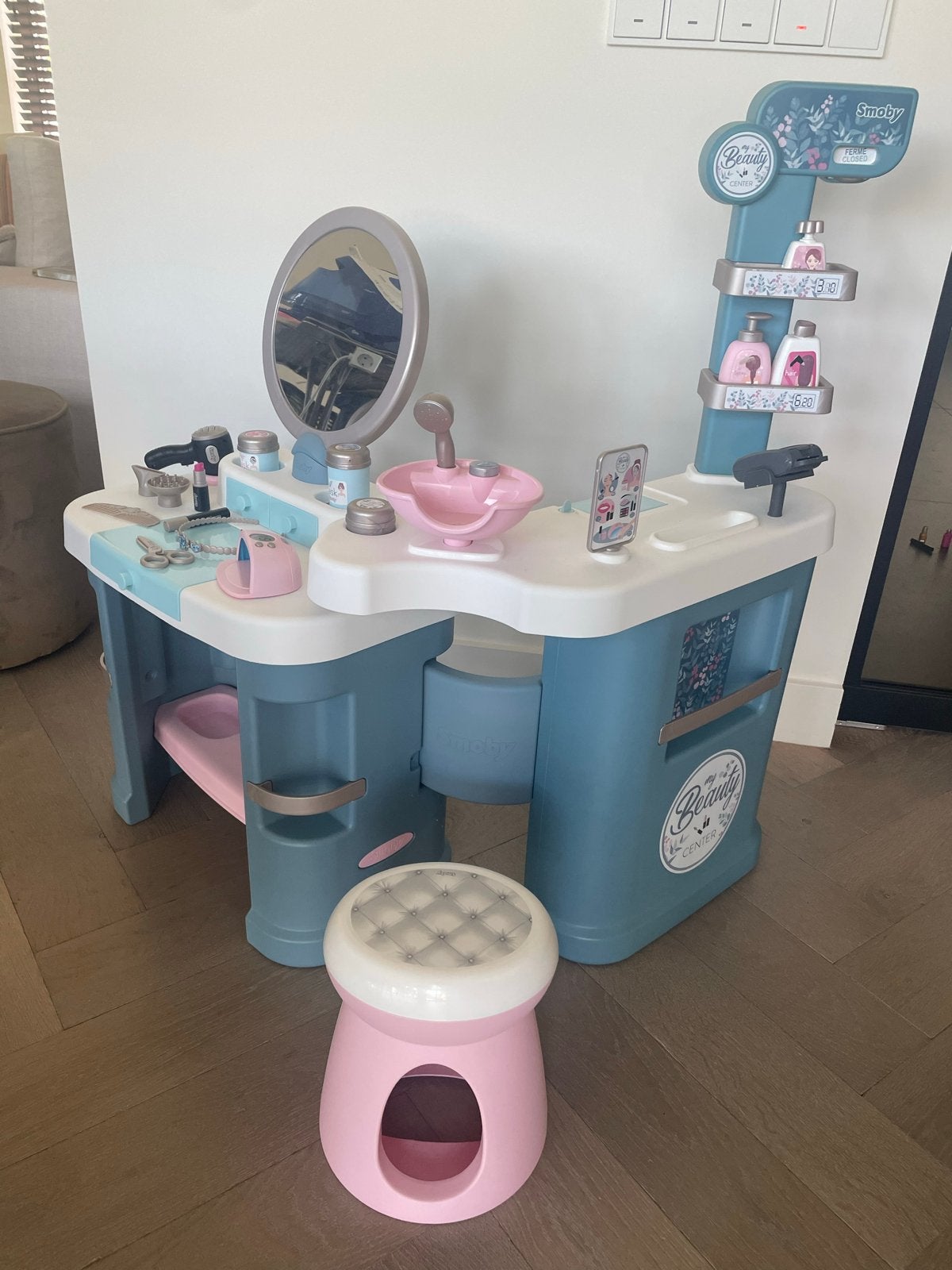 Smoby My Beauty Center - Speelgoed Kaptafel met Krukje, Ophalen, Zo goed als nieuw, Jongen of Meisje
