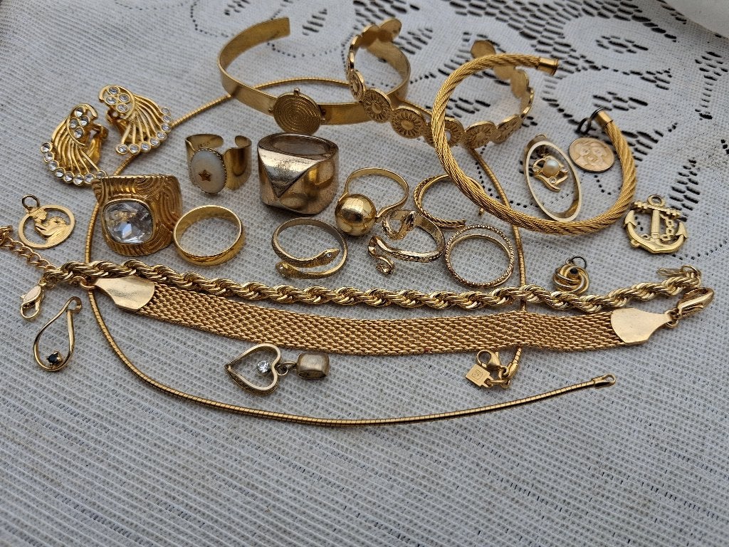 Lot vintage sieraden, Verzenden, Overige materialen