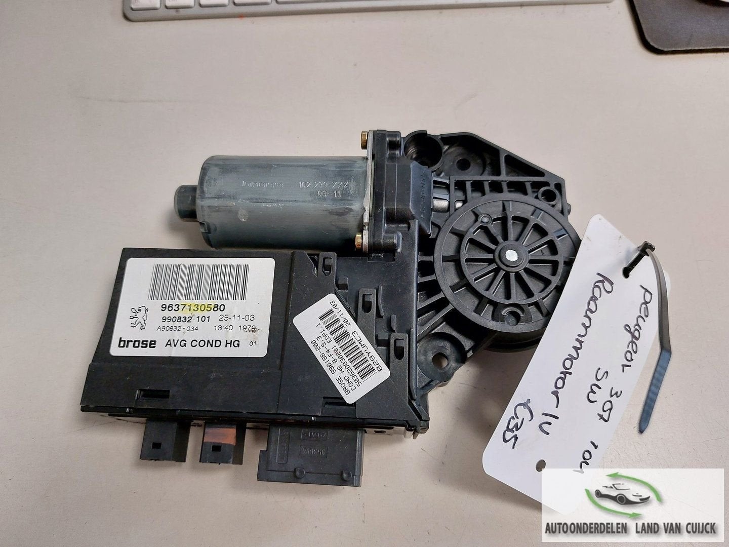 Peugeot 307 sw raammotor lv '04, Gebruikt, -, -, Ophalen of Verzenden