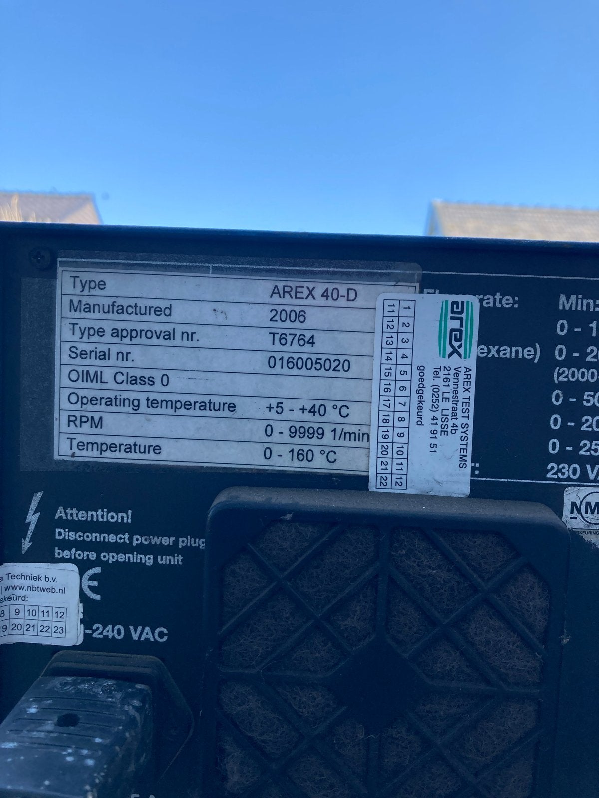 Arex 4 Gasmeter & Roetmeter met 0 Emissie Kast APK Geschikt, Ophalen
