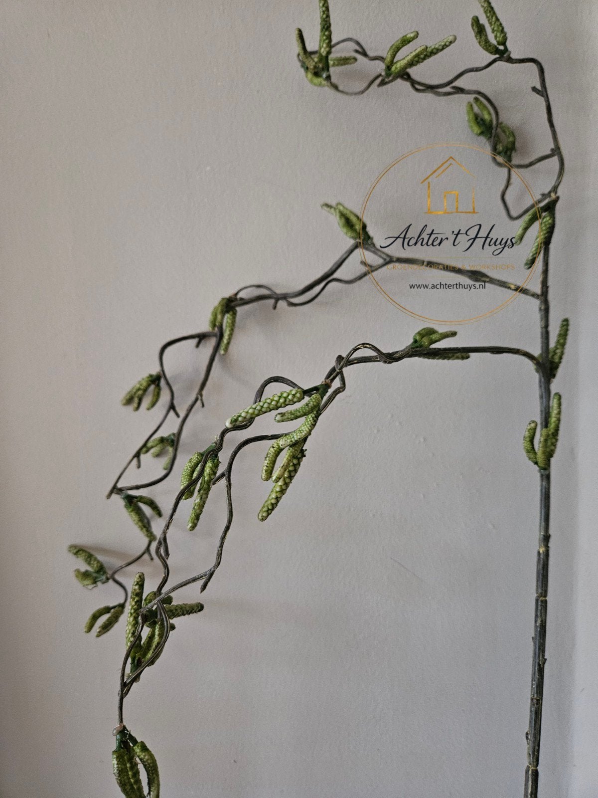 Kunst wilgentak - wilg - tak - voorjaar - zomer - zijdebloem, Groen, 100 cm, Nieuw, Ophalen of Verzenden