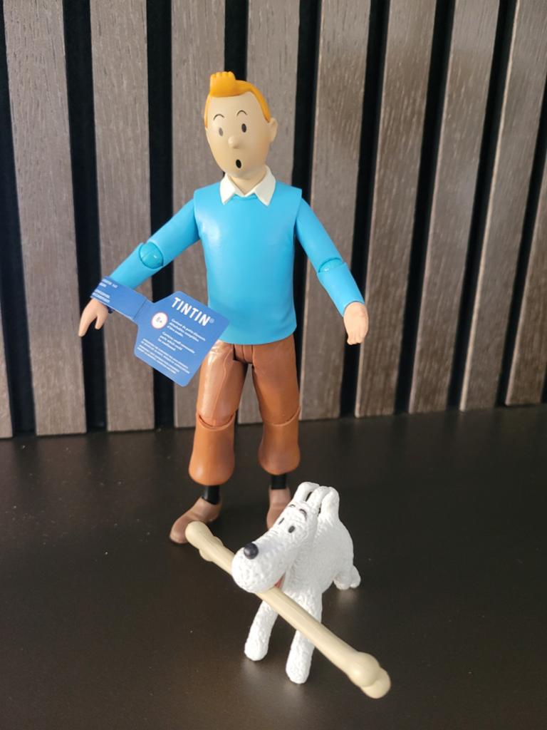 Kuifje en bobby tin tin 20 cm, Ophalen of Verzenden, Kuifje, Zo goed als nieuw, Beeldje of Figuurtje