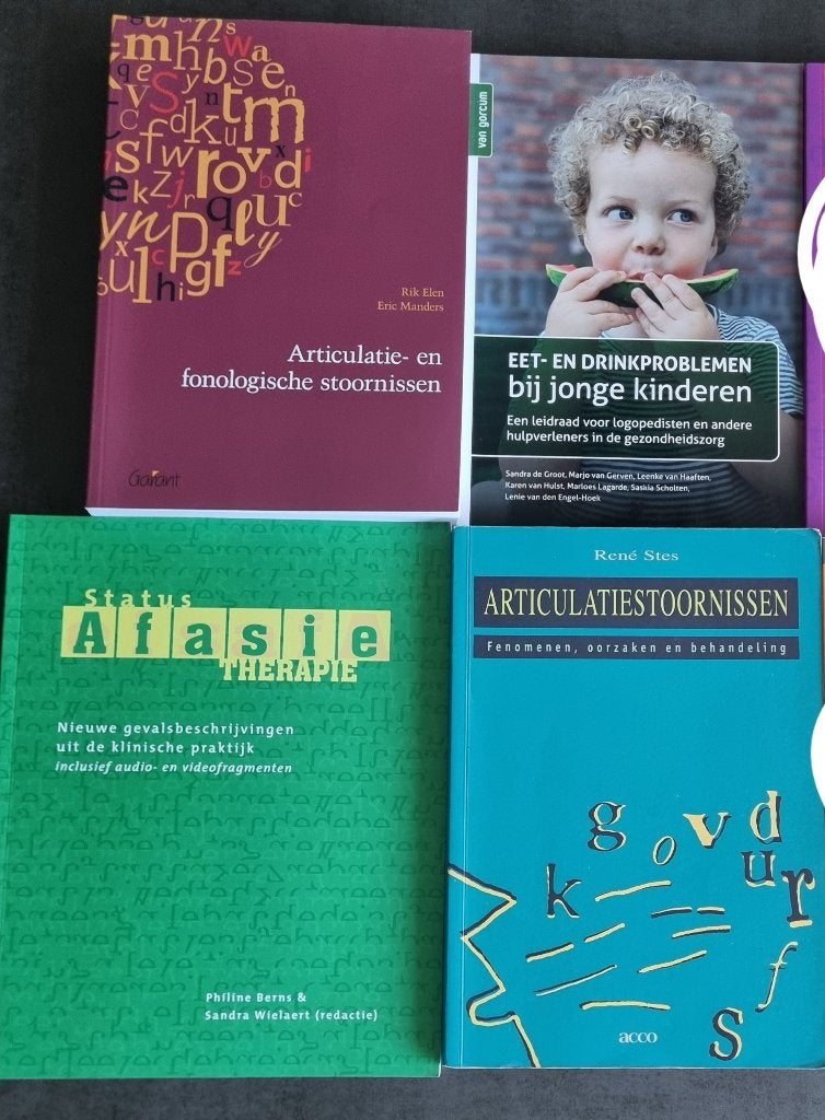 4 boeken van HBO Logopedie, Boeken, Diverse auteurs, Zo goed als nieuw, Alpha, HBO