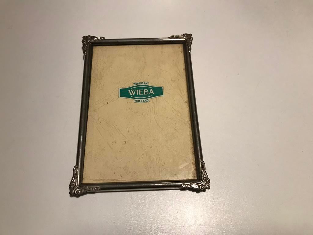 Vintage wieba lijstje,fotolijstje,16x11 cm, mooie hoekjes, Antiek en Kunst, Ophalen of Verzenden