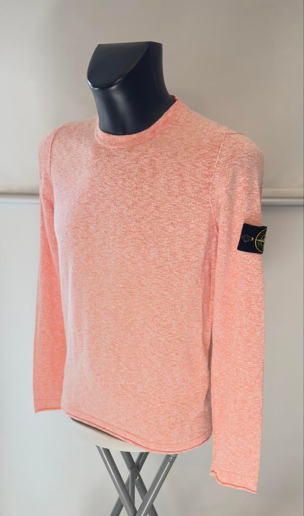 Stone Island sweatshirt maat S pasteloranje gemêleerd, Ophalen of Verzenden, Zo goed als nieuw, Maat 46 (S) of kleiner, Oranje