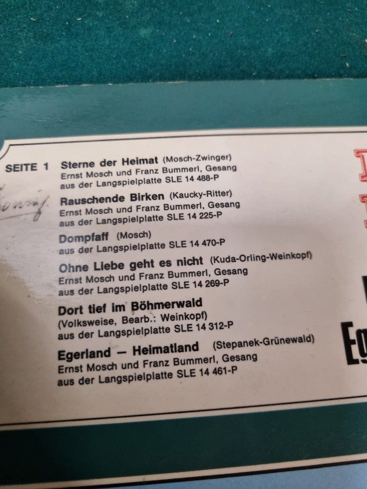 lp ernst mosch und seine original egerlander, Ophalen of Verzenden