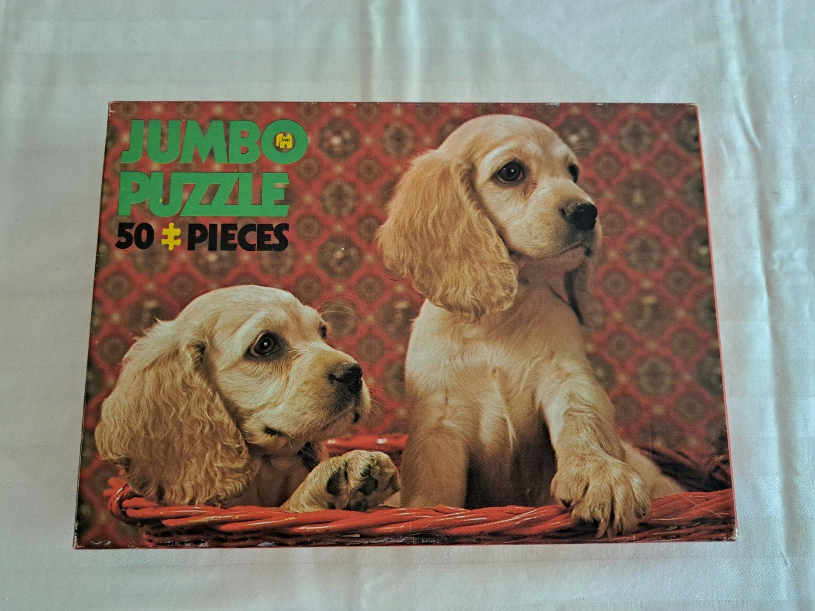 vintage Jumbo puzzel hondjes puppies, Ophalen of Verzenden, Gebruikt
