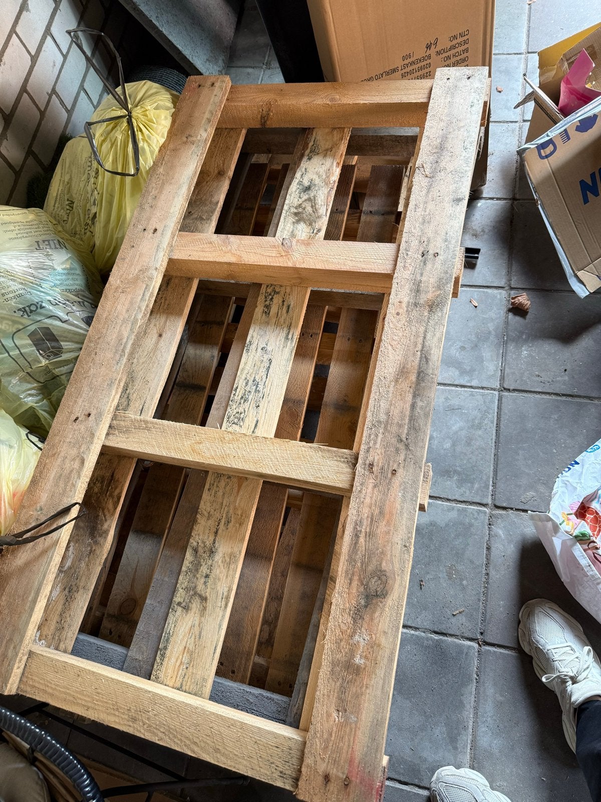 Gebruikte houten pallets - GRATIS, Ophalen, Gebruikt, 50 mm of meer, Minder dan 200 cm