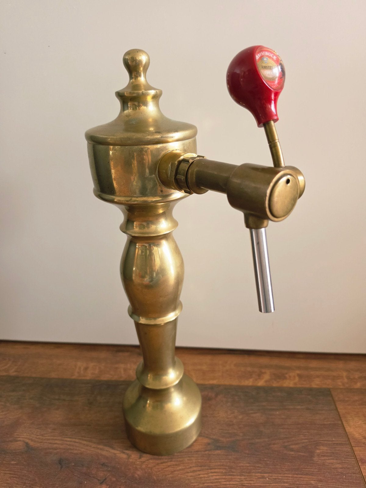 Vintage messing biertap Amstel Bock Herfstbock werkend, Ophalen of Verzenden, Gebruikt, Overige typen, Amstel