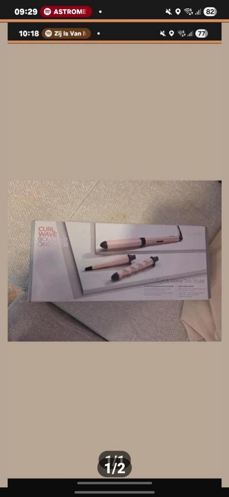 Curl Wave Trio Styler - Krultang en Wafeltang, Ophalen of Verzenden, Nieuw, Haarverzorging