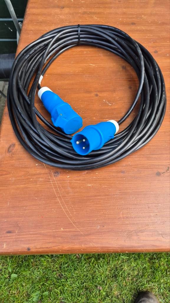 Neopreen Caravan/Camper Kabel  3x1.5mm² - 20mtr + stekkers ", Ophalen of Verzenden, Nieuw