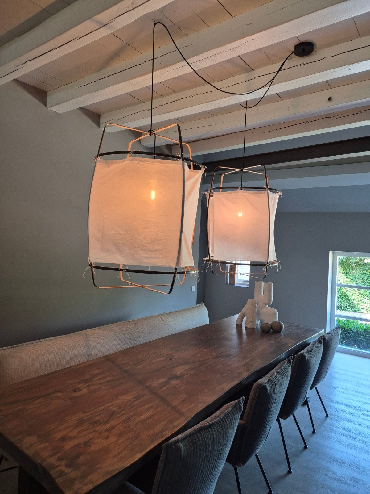 Ay Illuminate Z1 Hanglampen, Bohemian, Scandinavisch, Natuurlijk, Natuurlijk materiaal, Zo goed als nieuw, E27 (groot)