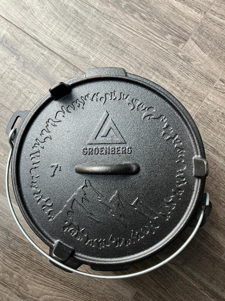 Groenberg  pan - dutch oven, Huis en Inrichting, Keuken | Potten en Pannen, Ophalen, Nieuw, Gietijzer, Koekenpan of Braadpan
