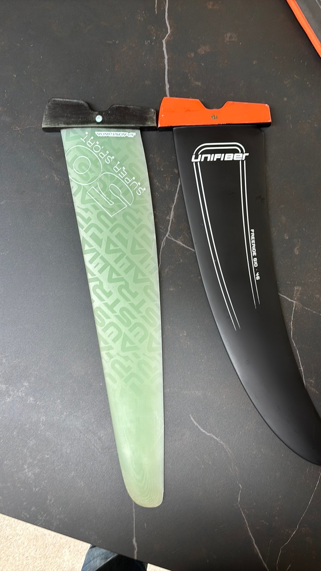 Jp racevin 50 cm en unifiber freeride 46 cm, Watersport en Boten, Met draagtas, Vin, Nieuw, Ophalen of Verzenden