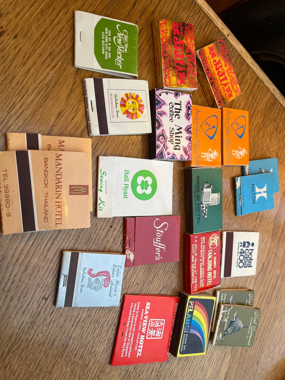 Grote verzameling vintage luciferdoosjes van hotels, Verzamelen, Ophalen of Verzenden, Gebruikt