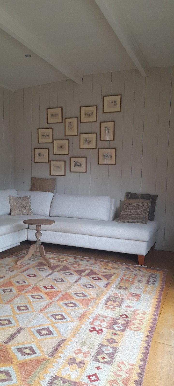 Hoekbank .. loungebank ..Merk: Kessels. 355x93x270., Ophalen, Gebruikt, Vierpersoons of meer, Hoekbank
