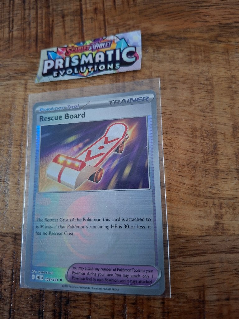 Pokemon – Rescue Board (xPRE 126/131) – Prismatic, Ophalen of Verzenden, Nieuw, Losse kaart, Foil