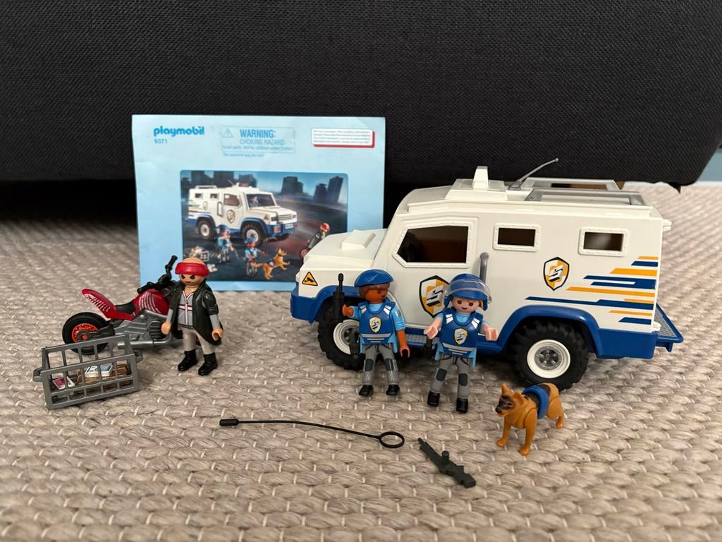 Playmobil 9371 Geldtransport met Politie en Boef, Ophalen of Verzenden, Zo goed als nieuw, Jongen of Meisje