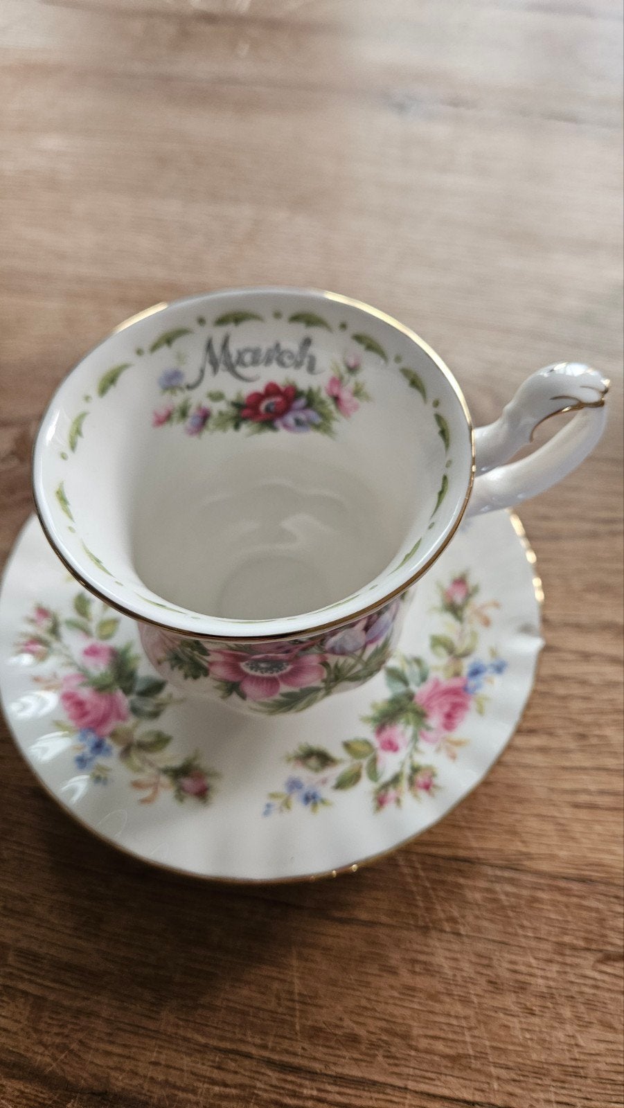 Royal Albert  Flower of the Month Anemones Kop en Schote, Ophalen of Verzenden
