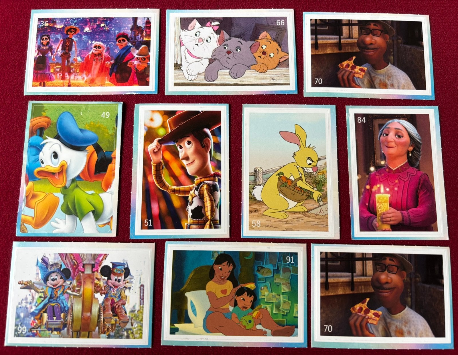 Kaarten Disney Magische Kookboek verzamelkaarten AH stickers, Ophalen of Verzenden, Overige figuren, Zo goed als nieuw, Plaatje of Poster